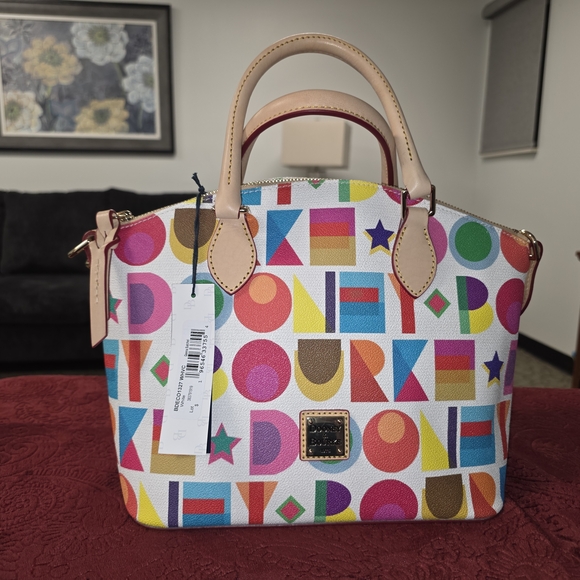 Dooney & Bourke Handbags - Dooney & Bourke Colorful Geometric Satchel